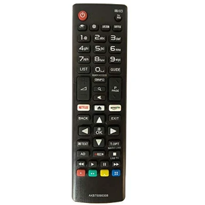 Afbeelding van Afstandsbediening voor LG AKB75095308 Ultra HD TV met Amazon Netflix toetsen