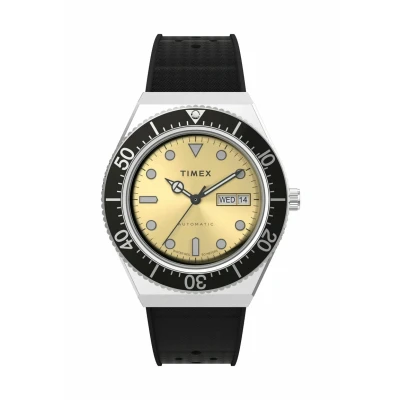 Afbeelding van Timex M79 Automatic TW2W47600 Horloge Rubber Zwart Ø 40 mm