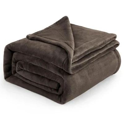 Afbeelding van BEDSURE Fleecedeken: warme en zachte winterdeken, bankdeken, XXL deken, 230 x 270 cm, bruin