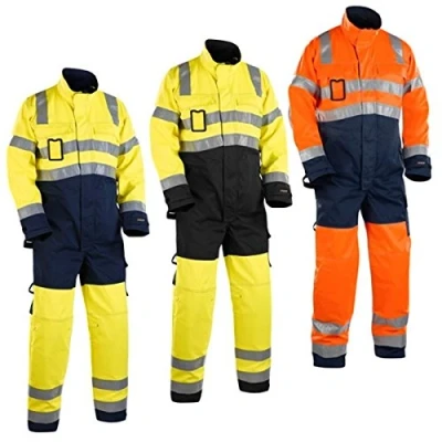Afbeelding van Blaklader Overall High Vis 6373 1804 Geel/Marineblauw C46