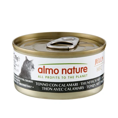 Afbeelding van Almo Nature HFC Natural 6 x 70 g Tonijn met Calamaris in Gelei