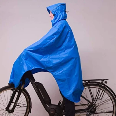 Afbeelding van LOWLAND OUTDOOR® Fietsponcho 100% waterdicht (10.000mm) ademend (8.000g/M²) PFAS vrij!