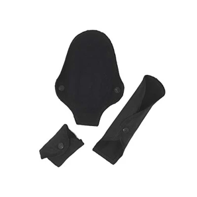 Afbeelding van ImseVimse Wasbare String Inlegkruisjes bio katoen, 3 stuks, zwart