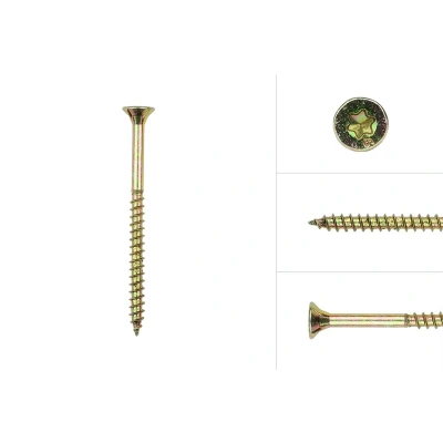 Afbeelding van Wovar Spaanplaatschroeven Geel Verzinkt 3.5 x 50 mm Torx 15 Doos 200 stuks