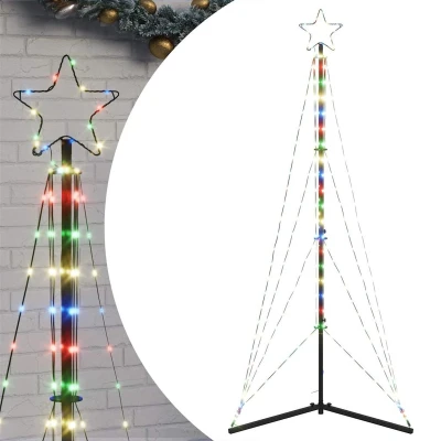 Afbeelding van vidaXL Kerstboomverlichting 363 kleurrijke LED&#039;s 182 cm