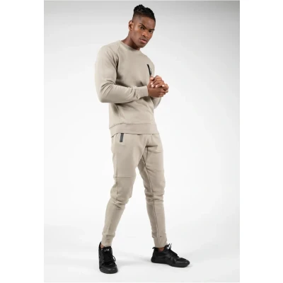 Afbeelding van Gorilla Wear Newark Trainingsbroek, Heren, Maat: Small, Beige