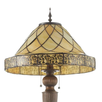 Afbeelding van Decoratieve vloerlamp Diamond met Tiffany kap