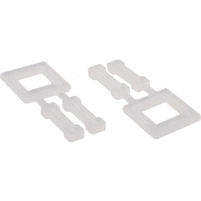 Afbeelding van Kortpack Kunststof Gesp Voor 16mm PP band Wit (1000 Stuks)