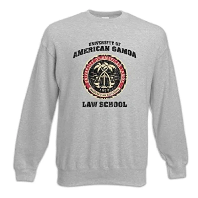 Afbeelding van Urban Backwoods University of American Samoa Heren Sweatshirt Pullover Sweater, Grijs, L