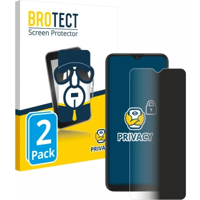 Afbeelding van BROTECT privacy screenprotector voor Motorola Moto G9 Play Folie Beschermfolie Blauwlichtfilter (2 Stuks)
