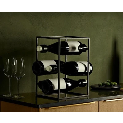 Afbeelding van Eva Solo Nordic Kitchen Wijnrek Cube Black / Metal