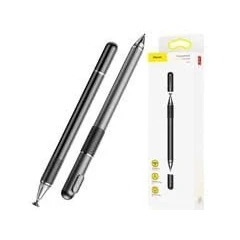 Afbeelding van Baseus 2 in 1 Universele Stylus Pen Met Precision Disc Tip Geschikt voor alle Smartphone Tablet en iPad Universeel Zwart