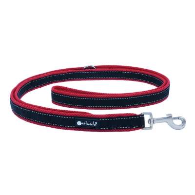 Afbeelding van Dressuurlijn Outdoor rood verstelbare hondenlijn maat S 230 cm x 1,5
