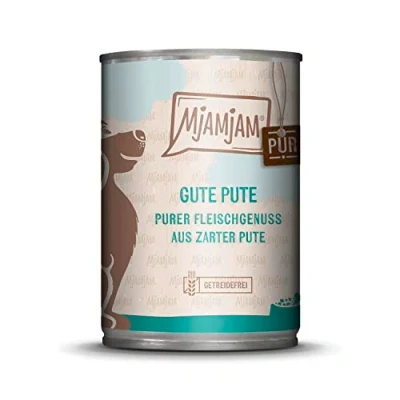Afbeelding van 12 x 400 g MjAMjAM puur vleesgenot goede kalkoen hondenvoer nat