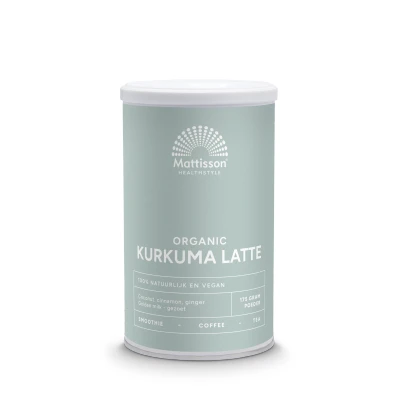 Afbeelding van Mattisson Biologische Kurkuma Latte Gezoet 175 g