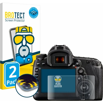 Afbeelding van BROTECT Screenprotector voor Canon EOS 5D Mark IV (Display + Schouderdisplay) Folie Beschermfolie matte volledig dekking (2 Stuks)