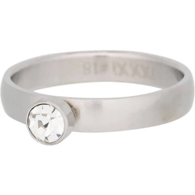 Afbeelding van Zirconia 1 stone crystal iXXXi Vulring 4 mm Matt SALE 17 / Silver