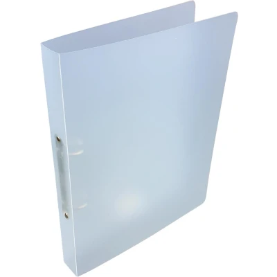Afbeelding van Alpha ringmap, voor ft A4, uit PP, 2 ringen van 25 mm, transparant wit ringmap