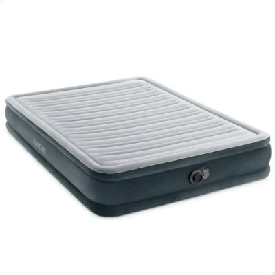 Afbeelding van Intex Dura Beam Deluxe Comfort Plush Mid Rise Queen Luchtbed Grijs Luchtbedden