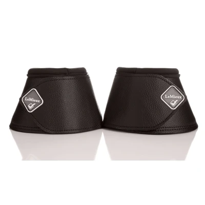 Afbeelding van LeMieux Ronde lederen omwikkelende paardenlaarzen Reiks of bellaarzen voor paarden Beschermende uitrusting en trainingsuitrusting Paardenlaarzen, wraps accessoires (zwart/XL)