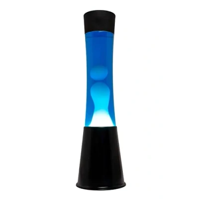 Afbeelding van Lavalamp Zwart Met Witte Lava