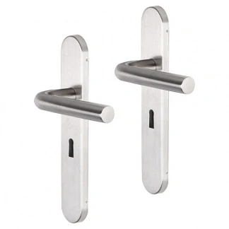 Afbeelding van Deurklink met sleutelschild Impresso Dursley 56 mm (RVS)