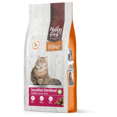 Afbeelding van Hobbyfirst Feline Sensitive Sterilised Kalkoen Kattenvoer 1.5 kg