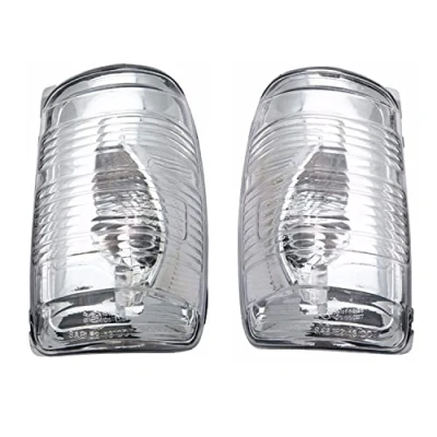 Afbeelding van GSRECY Amber/transparant deurspiegelknipperlicht compatibel met Ford Transit MK8 2014 &gt; ON (paar transparante lenzen)