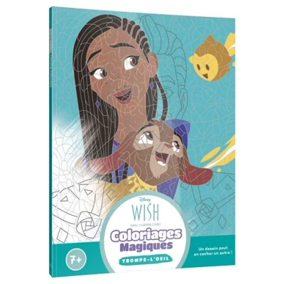 Image de WISH, ASHA ET LA BONNE ÉTOILE Coloriages Magiques Trompe l&#039;oeil (7+) Disney
