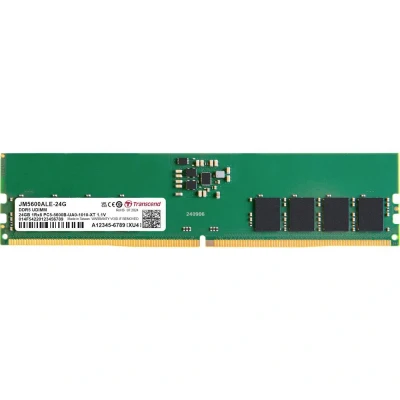 Afbeelding van Transcend JM5600ALE 24G Werkgeheugenmodule voor PC Retail DDR5 24 GB 1 x 5600 MHz 288 pins DIMM