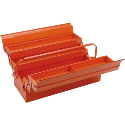 Image de BAHCO 3149 OR boîte à outils en métal avec 5 compartiments orange, 530 mm x 200