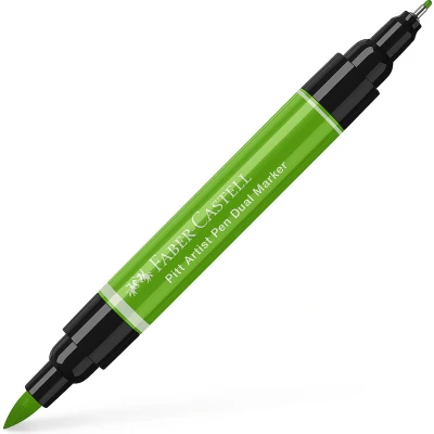 Afbeelding van Faber Castell tekenstift Pitt Artist Pen duo marker 112 loofgroen FC 162112