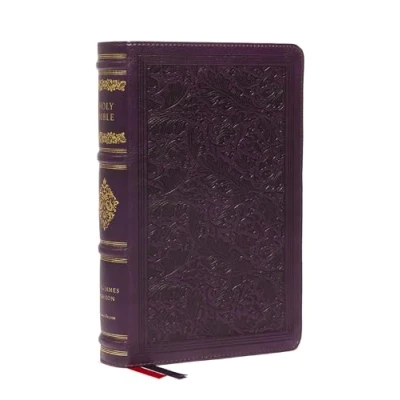 Afbeelding van KJV Large Print Reference Bible, Purple Leathersoft, Red Letter, Comfort (Sovereign Collection)