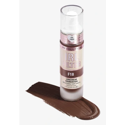 Afbeelding van Makeup Revolution IRL Filter Longwear Foundation Foundation, Dames, Maat: 23 ml, F18