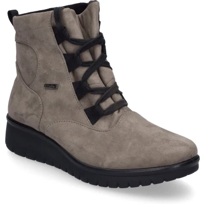 Afbeelding van Josef Seibel Calais Enkellaarsjes met plateauzool, Dames, Maat: 40, Taupe Textiel