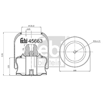 Afbeelding van Febi Bilstein Veerbalg 45663