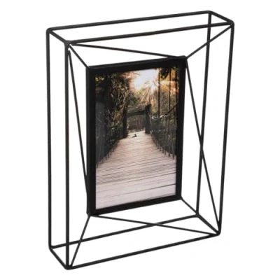 Afbeelding van Atmosphera Fotolijst zwart bedraad metaal 10 x 15 cm