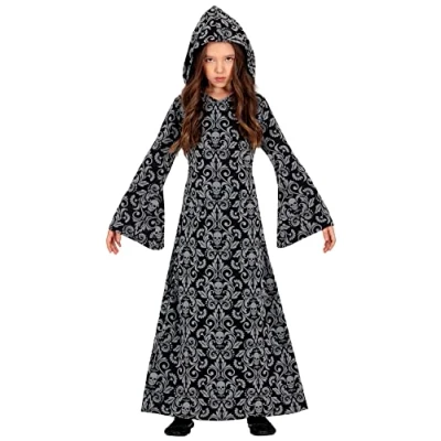 Afbeelding van Fiestas Guirca Black hooded witch meisjes (10 12 jaar) Halloween kostuum voor kinderen
