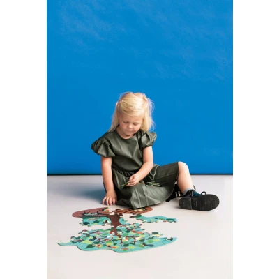 Afbeelding van Scratch europe silhouetpuzzel vogelboom 58st