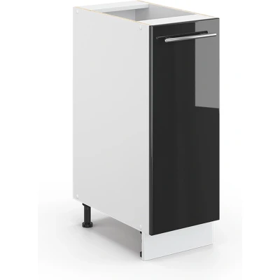 Afbeelding van Vicco Halfhoge kast Fame Line, Antraciet Hoogglans/Wit, 30 x 81.6 cm zonder werkblad