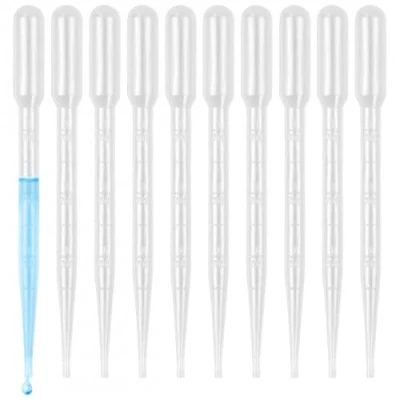 Afbeelding van Nivofu 50 stuks kunststof transferpipetten, druppelaar van kunststof, 3 ml, pipet zuigt vloeistoffen, voor geuroverdracht, etherische olie