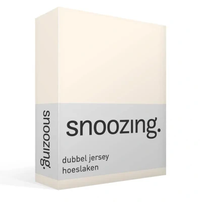 Afbeelding van Snoozing Dubbel Jersey Hoeslaken Eenpersoons 80/90x200 cm Ivoor