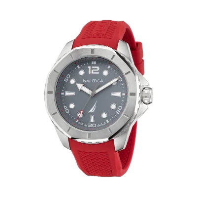 Afbeelding van Nautica Gents Watch Quartz Analog Case: 100% Stainless Steel Armband: Silicone 48 NAPKMF201, NAPKMF202