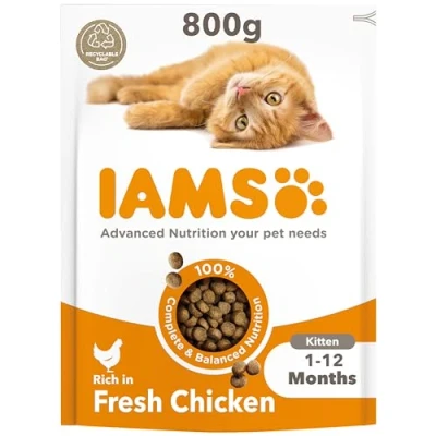 Afbeelding van Cat kitten/junior chicken 800 gr iams kattenvoer Eukanuba