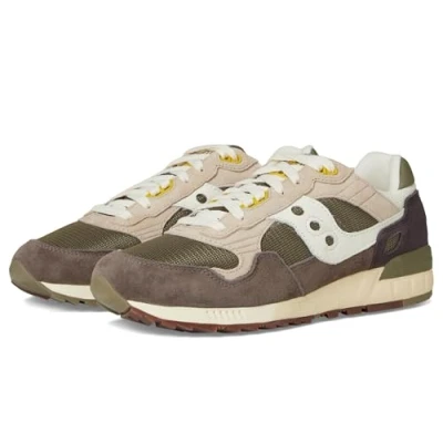 Afbeelding van Saucony Shadow 5000 Sneakers laag, Heren, Maat: 42, Green/white Leer en textiel