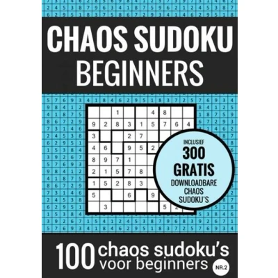 Image de SUDOKU Makkelijk: CHAOS nr. 2 Puzzelboek met 100 Makkelijke Puzzels voor Volwassenen en Ouderen