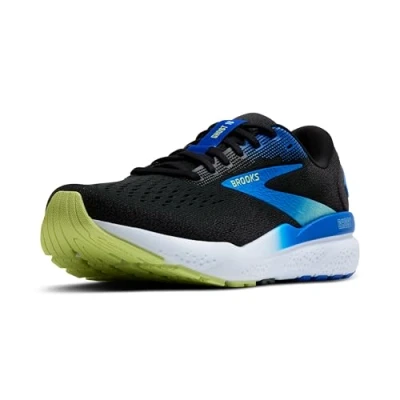 Afbeelding van Brooks Ghost 16 Hardloopschoenen voor op de weg, Heren, Maat: 44, Black neo yellow Textiel