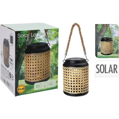Afbeelding van Overige Merken Rotan Led Solarlamp 12X16 Cm