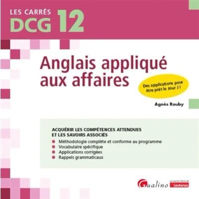 Image de DCG 12 Anglais appliqué aux affaires