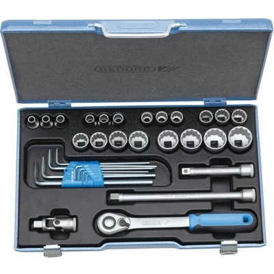 Afbeelding van Gedore D 19 WAU 20 31 delige Dopsleutelset 1/2&quot;